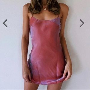 VRG GRL A 90's Muse Bias Cut Mini Dress